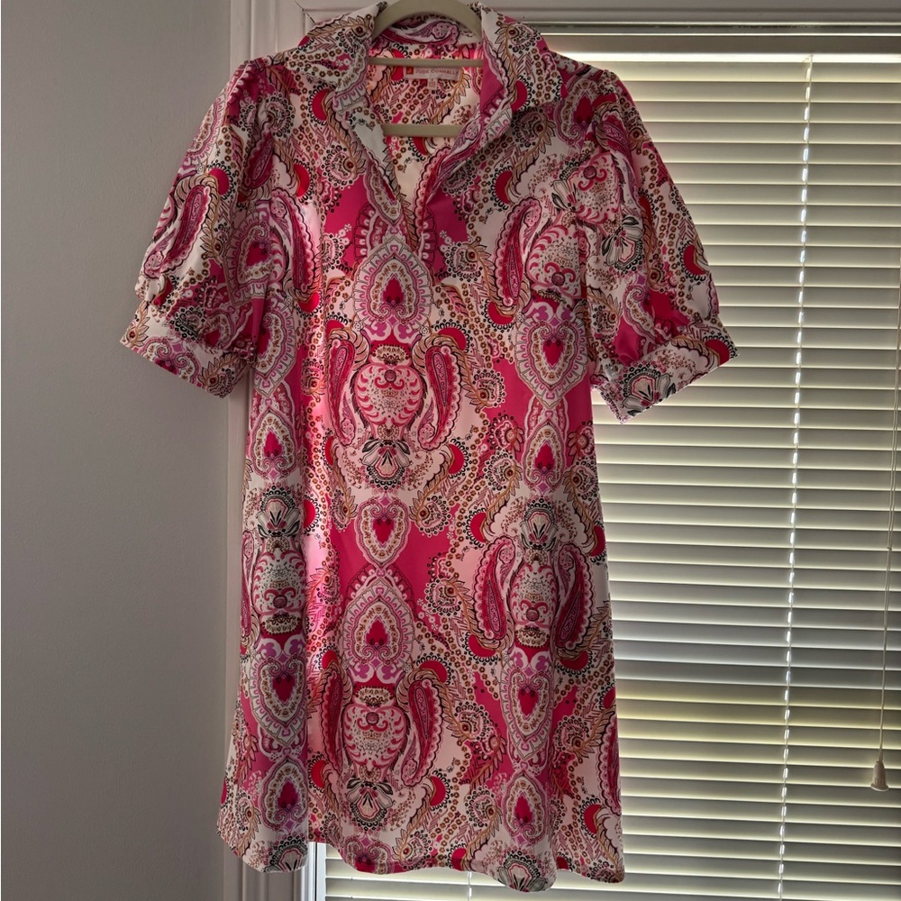 Jude Connally Pink Paisley Dress